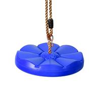 SUNGOOYUE Balançoire à Disque Robuste, Balançoire à Corde d'escalade en Plastique avec Corde PE pour équipement de Jeu Extérieur pour Enfants (Blue)