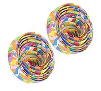 SUNGOOYUE Bandes de Guidon de Vélo, Matériau éponge Flexible, Enveloppes de Poignée Antidérapantes, avec Bouchons de Barre, pour Vélo de Montagne, de Route (COLORFUL)