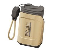 SUNGOOYUE Banque d'alimentation à Charge Rapide 10 000 MAh avec Prise Murale CA et Câble pour Chargeur de Voyage Compact iOS [Portable Double Mode] pour Les Voyageurs (Jaune Désert)