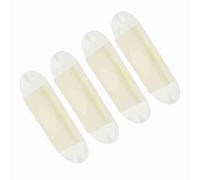 SUNGOOYUE Bee Escape Equipment Lot de 4 Outils D'apiculture avec Porte | Échappement D'abeille Blanche en Plastique, Largeur de 1,7 Pouce, Trou Central de 0,9 Pouce, pour la Récolte du Miel, sans