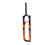 SUNGOOYUE Bike Fork Fork 27,5 Pouces Suspension de Vélo de Montagne Suspension Airk Air Air Lockout Caractéristiques Alliages Légers avec Conception Orange pour la Conduite des Sentiers