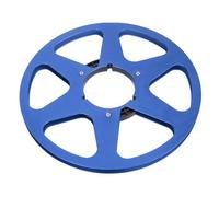 SUNGOOYUE Bobine de Réception Vide 1/4 10,5 Pouces, Bride NAB en Aluminium pour Avion, 6 Trous de Résistance au Vent avec Vis en Acier Inoxydable, pour Machines à Bande Bobine à (BLUE)