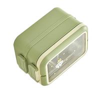 SUNGOOYUE Boîte à Déjeuner Isolée, Boîte à Déjeuner en Acier Inoxydable avec Plusieurs Compartiments, Conception Empilable Légère et Portable en PP et en Acier Inoxydable pour les étudiants, les