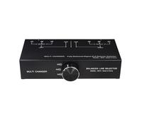 SUNGOOYUE Boîte de Commutation Audio, Sélecteur XLR équilibré Passif pour Studio Home Cinéma, Commutateur de Signal en Métal 1 Entrée 3 Sorties avec Contrôle du Volume sans Outil