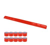 SUNGOOYUE Bracelet Reflétant avec Une Grande visibilité pour Différentes Parties, 10 Bracelets Réfléchis pour la sécurité (Orange)