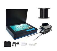 SUNGOOYUE Caméra de Pêche sous-Marine, écran IPS 4,3 Pouces 1080P Grand Angle 220° avec 24 LED Infrarouges et Batterie 8000 MAh, pour Pêche sur Glace, Bateau, Exploration (20m Prise UE)