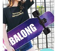 SUNGOOYUE Camion de Planche à roulettes, 2pcs 1set en Alliage de Planche à roulettes avec Padis de Rose de Skate 9 Roulements Accessoires de Quincaillerie (Arbre Noir Roue Noire (Roue Noire d'arbre