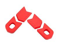 SUNGOOYUE Capes de Protection de la Manivelle de Roue en Silicone Long-Slasting Crank Cap-Catcrainers for Road Bike, 4pcs Silicone Bike Crank Brass Protection pour la Plupart des Ensembles de (Rouge)