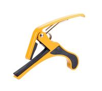 SUNGOOYUE Capodastre de Guitare, Pince de Capodastre en Métal avec Coussinet en Silicone épais à Libération Rapide pour Instruments électriques de Guitare Acoustique ukulélé (YELLOW)