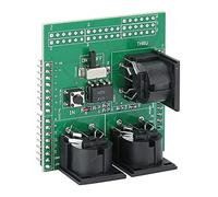 SUNGOOYUE Carte Adaptateur MIDI, PCB Vert, 57,4 X 53,1 Mm, avec Ports IN/OUT/THRU, Commutateur RUN/PGM pour la Programmation, Compatible avec
