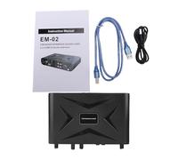SUNGOOYUE Carte Son USB Externe, Interface Audio 16 Bits 48 KHz avec Préamplificateur de Microphone et Alimentation Fantôme 48 V, pour Diffusion en Direct, Enregistrement karaoké,