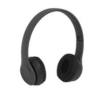 SUNGOOYUE Casque Bluetooth P47, Casque Pliable sans Fil avec Prise en Charge de Carte Mémoire de 32 Go et 4 à 6 Heures de Lecture, Matière Plastique de qualité Supérieure, pour Les (Black)