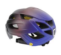 SUNGOOYUE Casque de Vélo avec Casque de Cyclisme Technologique avec Circonférence de Tête Réglable à la Lumière LED jusqu'à 65 Cm de Lunettes Intégrées pour Le Vélo de Route de Montagne (Purple)