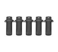 SUNGOOYUE Clamp/Holder de Ceinture pour Radio TK3207 TK2207 TK3207G TK2207G, Plastique Noir, Paquet de 5 avec Vis, Compatible avec Les Radios Bidirectionnelles