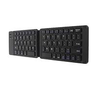 SUNGOOYUE Clavier Bluetooth Pliable, Double Clavier sans Fil Portable Mince avec Touches Silencieuses Améliorées, pour 7 8 XP Tablette Ordinateur Portable Téléphone (Black)