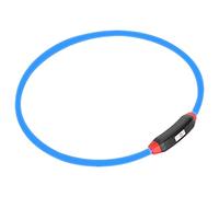 SUNGOOYUE Collier LED pour Chien, Rechargeable par USB, Clignotant, en Plastique, 70 Cm, coupé pour s'adapter à 3 Modes d'éclairage, Collier Lumineux pour Promenade Nocturne, Chiens de Petite,