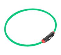 SUNGOOYUE Collier LED pour Chien, Rechargeable par USB, Clignotant, en Plastique, 70 Cm, coupé pour s'adapter à 3 Modes d'éclairage, Collier Lumineux pour Promenade Nocturne, Chiens de Petite,