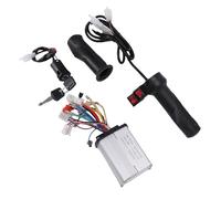 SUNGOOYUE Contrôleur de Vélo électrique, Contrôleur de Vitesse brossé pour Scooter en Caoutchouc D'aluminium 350 W, Poignée D'accélérateur avec Interrupteur D'allumage et 2 Clés pour Vélo