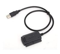 SUNGOOYUE Convertisseur USB vers Serial ATA, Adaptateur de Disque Dur Externe pour Disque Dur SSD IDE 2,5 Pouces 3,5 Pouces, avec Transfert de Données USB 2.0 Haute Vitesse, Compatible (Hôte Unique)