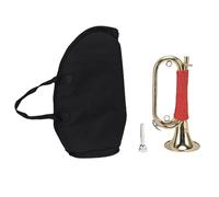 SUNGOOYUE Cougle en Laiton, Trompette de Cavalerie or plaqué avec un Son Brillant pour les Groupes d'été, les Ensembles de Camps d'été Comprennent des Sacs de Rangement et des Accessoires