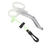 SUNGOOYUE Couteau de Plongée, Ciseaux de Plongée Lumineux en Acier Inoxydable avec Revêtement Ti avec Couvercle pour Couper les Filets de Pêche, les Algues Sous l'eau, Cisailles Multifonctions pour