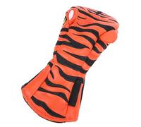 SUNGOOYUE Couvre-tête de Club de Golf de Tigre de Dessin animé, Cuir PU Imperméable avec Doublure en Peluche, Couverture en Bois de Pilote de Conception Animale Amusante pour Accessoires de (N° UT)