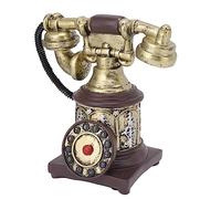 SUNGOOYUE Décoration de Téléphone à Main Vintage, Artisanat en Résine de Conception Européenne Rétro pour la Décoration de Bureau de café à la Maison, avec Cadeau D'illustration élégant (-28)