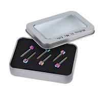 SUNGOOYUE Degrés Professionnels M5x20mm Titre Sole Bound Protection pour Les Amateurs de Vélo Colorés 6 Pcs (Brillant; 3x2,6 mm)