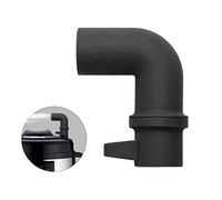SUNGOOYUE Déviateur de Vapeur en Silicone, Accessoires de Libération de Pression de Dérivation de Vapeur, sécurité et Assainissement Améliorés, Angle à 360 Degrés, sans BPA, Passe au (BLACK)