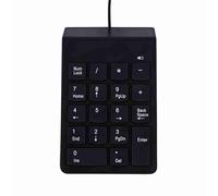 SUNGOOYUE Down -onal Dust Keyboard Numéro USB Numpé 18 Touches pour Les Déformations Réduites, Les Feuilles de Calcul, Les Applications Financières, USB2.0, Noir