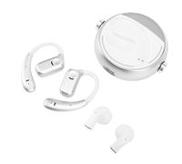 SUNGOOYUE Écouteurs sans Fil 2 en 1, Contour d'oreille Bluetooth 5.3 et écouteurs Ordinaires IPX5 étanches avec Technologie Sonore Directionnelle DT5.0, pour Les Exercices Sportifs, Le (White)