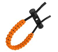 SUNGOOYUE Élingue de Poignet à Nœud, Corde Tressée Réglable avec Vis à Bouchon Droit à Trou Unique pour Un Réglage Rapide de la Longueur, Dragonne Confortable pour L'entraînement et (Orange)