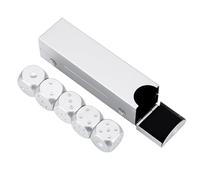 SUNGOOYUE en Aluminium de Haute qualité dans Une Boîte de Rangement, Jeux de Table élégants et Luxueux pour Poker, 5 Pièces (Rectangle (12 x 10 x 1,5 cm / 4,72 x 3,94 x 0,59)