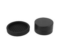 SUNGOOYUE Ensemble de Base de Distributeur de café, Acier Inoxydable 4 Lame Gravity Niveleur de café avec Base de Silicone pour 51 Mm Portafilter