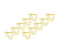 SUNGOOYUE Ensemble de Trombones en Métal en Forme de Pied, 100 Pièces, Mini Trombones Antidérapants et Antirouille pour la Classification des Fichiers, les Signets, l'utilisation au Bureau, à