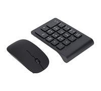 SUNGOOYUE Ensemble pavé Numérique et Souris sans Fil, 2,4 GHz, Clavier ABS 18 Touches avec Souris 1200 DPI, Noir, Portable pour Ordinateur Portable, comptabilité, Banque