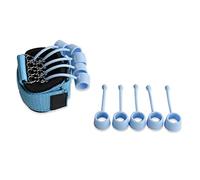 SUNGOOYUE Exerciseur de Main, Extenseur de Doigts avec Bande de Résistance pour L'entraînement D'extension de Flexion, Options de 20 Lb, 40 Lb, 60, 75, Conception Ergonomique, (Bleu 40 livres)