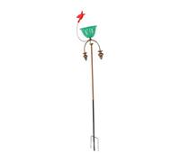 SUNGOOYUE Feeder Easy Push-in Piquet Installation | Mangeoire en forme de fleur avec tuteur de jardin Installation facile du tuteur Piquet de jardin pour pelouse Polypropylène