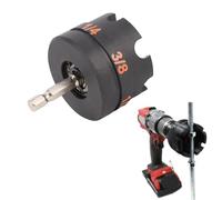 SUNGOOYUE Fixation de Foret à Fermeture éclair pour écrou, Outil D'extraction de Boulon pour Tiges Filetées de 1/4 Po, 3/8 Po et 1/2 Po avec Noyau de Roulement en Acier pour Tuyau Marin