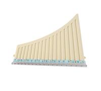 SUNGOOYUE Flûte de Pan, Instrument à Vent ABS avec 18 Tuyaux en clé de C pour Débutants et étudiants, Conception Portable pour Un Transport Facile et des Séances de Pratique (Blanc)