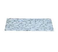 SUNGOOYUE Fond d'Aquarium PVC Auto-adhésif Décorations d'Aquarium Papier Peint en Pierre Blanche 48 X 19,7 Pouces Toile de Fond Statique pour Aquarium Terrarium (91 * 50CM)