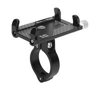 SUNGOOYUE G81 Support réglable pour téléphone Portable pour vélo, Support Robuste en Aluminium Compatibilité Universelle pour Cyclistes, Motards et Sports de Plein air (Noir)