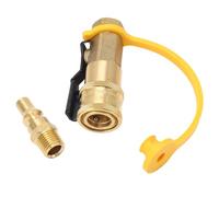 SUNGOOYUE Gas Naturel Rapide Connexion Passagenable Valve pour Tuyau de Camping BBQ Picnic 1/4 Pouces