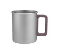 SUNGOOYUE Grande Tasse de café en Titane, Tasse de thé Portable pour café, Lait, thé, Sableux/Glace Pttrm, Ti Pur avec 300 ML / 450 ML de capacité (450ML)