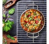 SUNGOOYUE Grille de Refroidissement en Acier Inoxydable, Grille de Cuisson 304 avec Pieds Soudés, Métallique Allant au Four pour les Cuisiniers à Domicile, Conception Surélevée pour la Cuisson des
