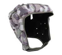 SUNGOOYUE Guélet à Tête de Rugby, Headgear Anti Collision Breatchable Ajustivable Band Lightweight pour Le Gardien de But de Baseball de Football (Camo)