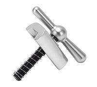 SUNGOOYUE Guidon de Robinet de Vélo Pliant, Boucle en C Pliable en Alliage D'aluminium pour, avec Conception Légère et Couleur D'anode, Connecteur de Cadre Stable (SILVER)