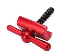 SUNGOOYUE Guidon de Robinet de Vélo Pliant, Boucle en C Pliable en Alliage D'aluminium pour, avec Conception Légère et Couleur D'anode, Connecteur de Cadre Stable (rouge)