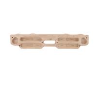 SUNGOOYUE Hangboard Touche d'escalade en Bois pour Entraînement de Traction et de Suspension, Bois de Frêne de qualité Supérieure avec Finition Lisse, Installation Facile pour Mur d'escalade ou