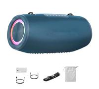 SUNGOOYUE Haut-Parleur Bluetooth Puissant de 80 W, Son sans Fil Haute fidélité avec Pilote de 76 Mm et Lumières RVB, Batterie Intégrée de 16 000 MAh pour Une Utilisation Domestique en (Blue)